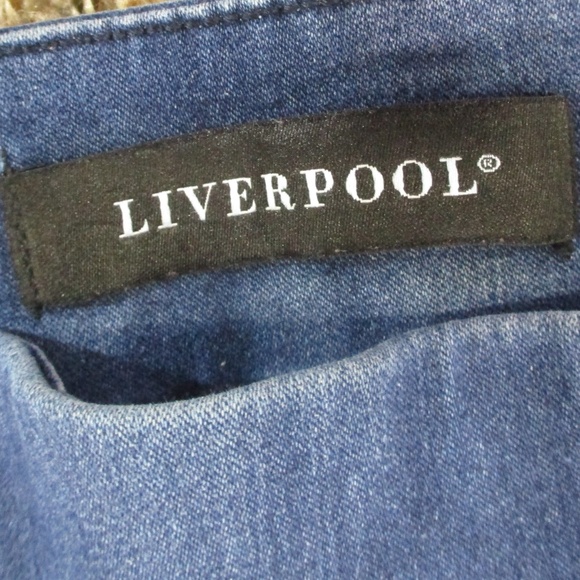 Liverpool Jeans Women's 8‎ Havasue Deep The Capri Pull On Stretch Denim - Picture 5 of 9